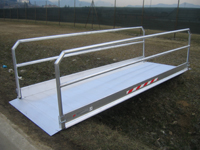 fabricant, passerelle, acier, galvanis&eacute;
