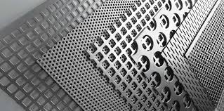 tole, perforee, acier, noir